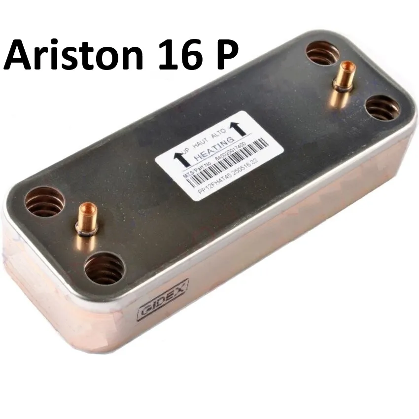 Ariston Clas Genus Uyumlu Condevo Plaka Eşanjör 16 Plaka 142 mm