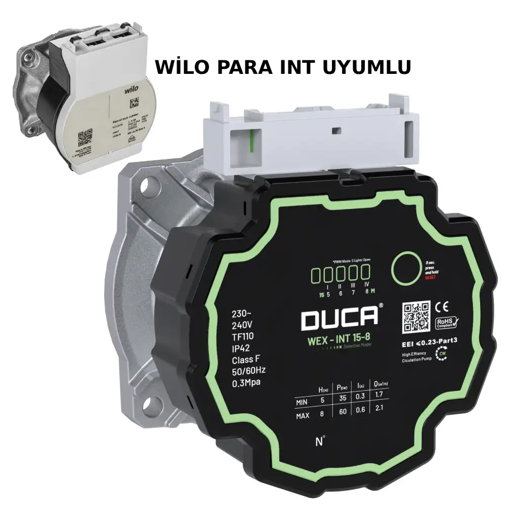 Wilo Para INT Uyumlu PWM Pompa Motoru WEX 15-8 INT