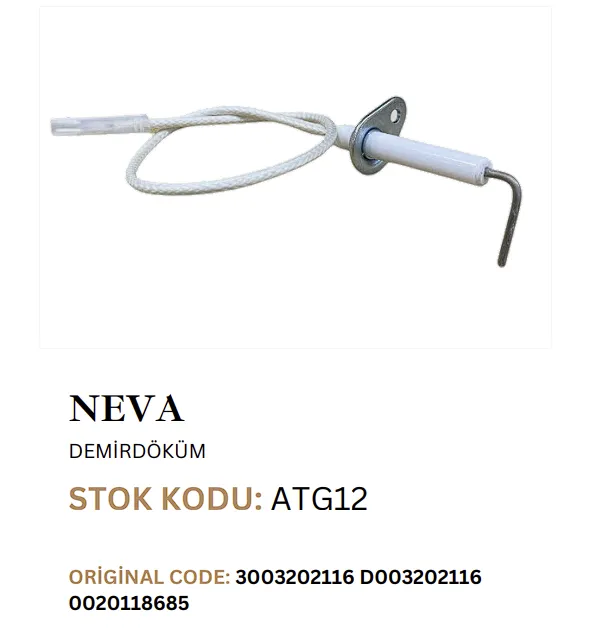 Demirdöküm Neva Uyumlu Ateşleme Elektrodu