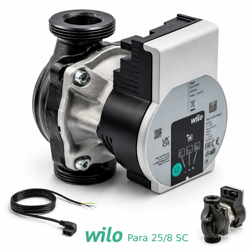 Sirkülasyon Pompası Wilo Para 25/8-75/SC 130 mm Frekans Kontrollü