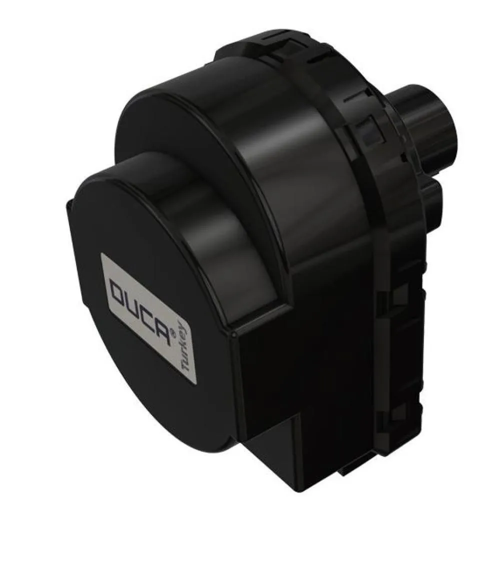 Standart Uyumlu 3 Yollu Vana Motoru Siyah 220 V 7,5 mm 100 N Duca
