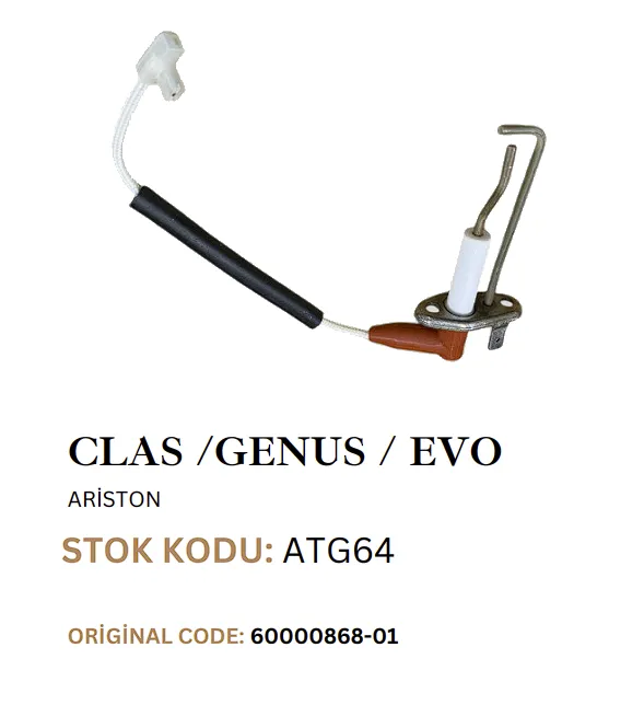 Ariston Uyumlu Ateşleme Elektrodu 60000868-01